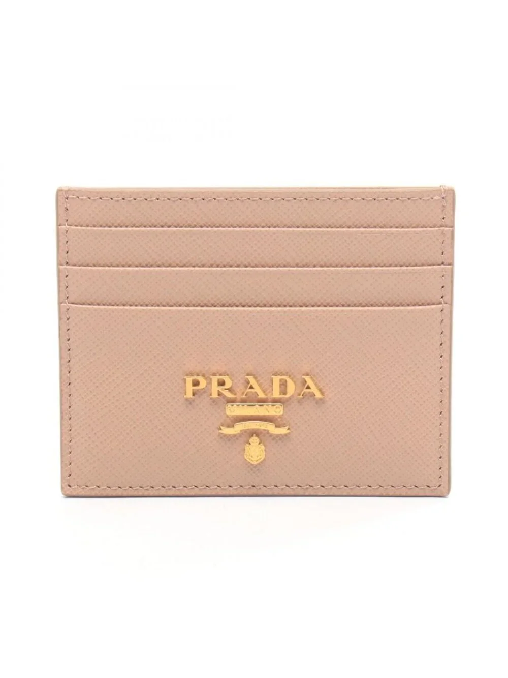 Prada Card Case Saffiano Metal Leather